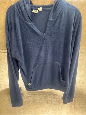 Roxy Navy Hooded Fleece Pullover